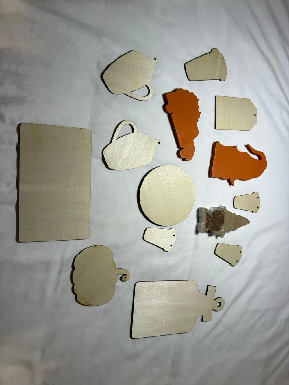 Autumn Pumpkin Spice Tray Décor Set - Orange